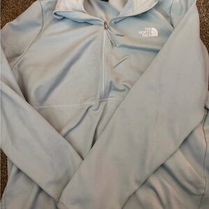 The North Face Pale Blue Half-Zip Fleece Pullover